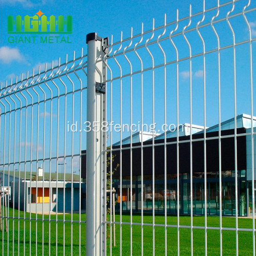 Powder Coated Triangle Bend Wire Mesh Pagar